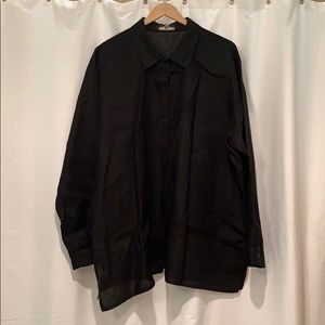 Irish Linen oversized button down Eileen shirt